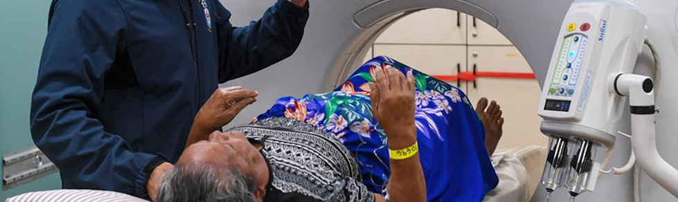 Radiology team in operating room